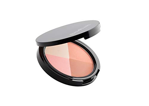 EVE PEARL Ultimate Face Compact And 204 Dual Fan Highlighter Brush Blush Highlighter Contour Eyeshadow Set Makeup Palette Light to Medium- Timeless - BeesActive Australia