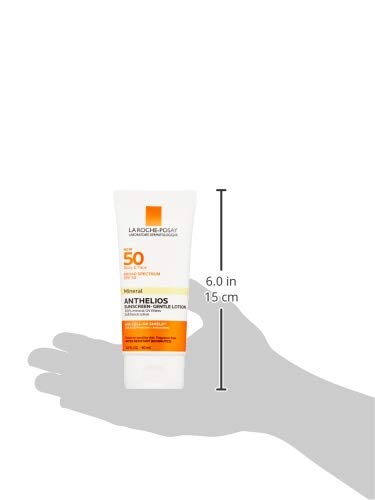 La Roche-Posay Anthelios Mineral Sunscreen Gentle Lotion Broad Spectrum SPF 50, Face and Body Sunscreen with Zinc Oxide and Titanium Dioxide, Oil-Free 3 Fl Oz - BeesActive Australia