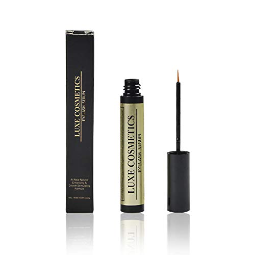 Luxe Cosmetics Eyelash Growth Serum Peptide Lash Natural Growth Enhancing Formula for Hydrated Longer, Fuller Eyelash and Thicker Eyebrows with Pentapeptide-17, Biotin, and Panthenol 10ml/0.33fl oz. - BeesActive Australia