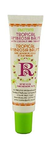 Rosebud Perfume Co. Tube 3 Pack: Tropical Ambrosia Balm, Rose & Mandarin Lip Balm, Strawberry Lip Balm Mango,Strawberry - BeesActive Australia