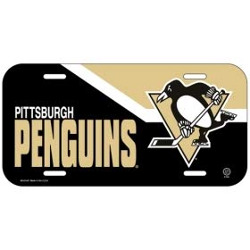 WinCraft NHL Pittsburgh Penguins 85241414 License Plate - BeesActive Australia