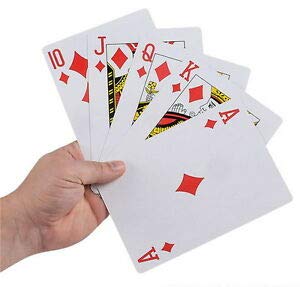 Hapros Jumbo 4x6 Inch Playing Cards Plastic Coated - BeesActive Australia