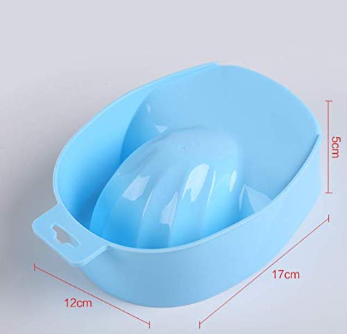 DNHCLL Nail Art Tips Dead-skin Soak Bowl Cleaning Software Care Bowl Manicure Hand Cutin Bubble Hand Bowl Manicure Tools (Blue) - BeesActive Australia