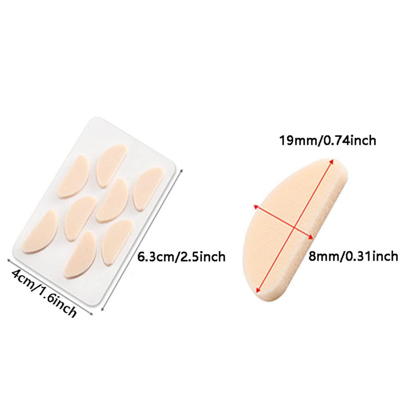 BDHI 40 Pairs Eyeglass Nose Pads Soft Foam D Shape Anti Slip Nose Pads Adhesive Eye Glasses Replacements Nose Pad for Glasses Bridge for Glasses Eyeglasses Sunglasses Spectacles(Y02-40) - BeesActive Australia