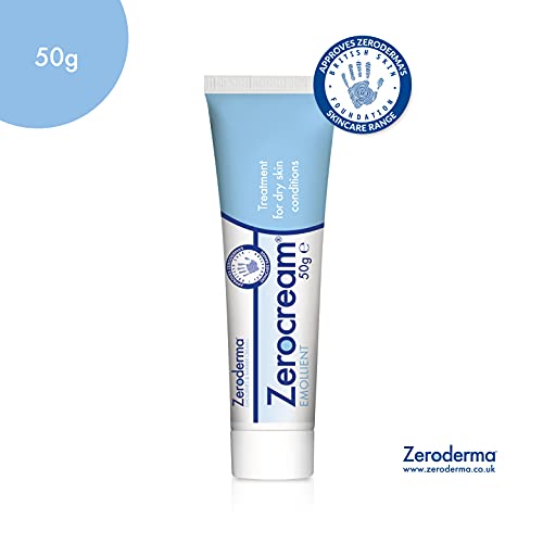 Zeroderma Zerocream Emollient 50g, For Dry Skin, Eczema and Dermatitis, Dry Skin Moisturiser, Helps Restore The Skin Barrier 50 g (Pack of 1) - BeesActive Australia