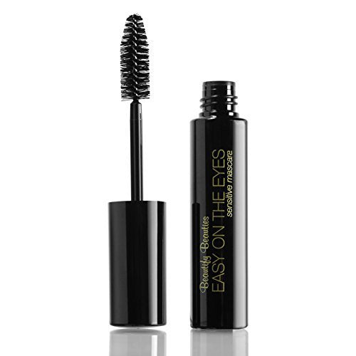 EASY ON THE EYES Sensitive Eye Mascara, (0.35 oz) By Beautify Beauties. Gives You Natural Looking Lashes. Non irritating, Great for Sensitive Eyes, Fragrance-free (Black) Black - BeesActive Australia