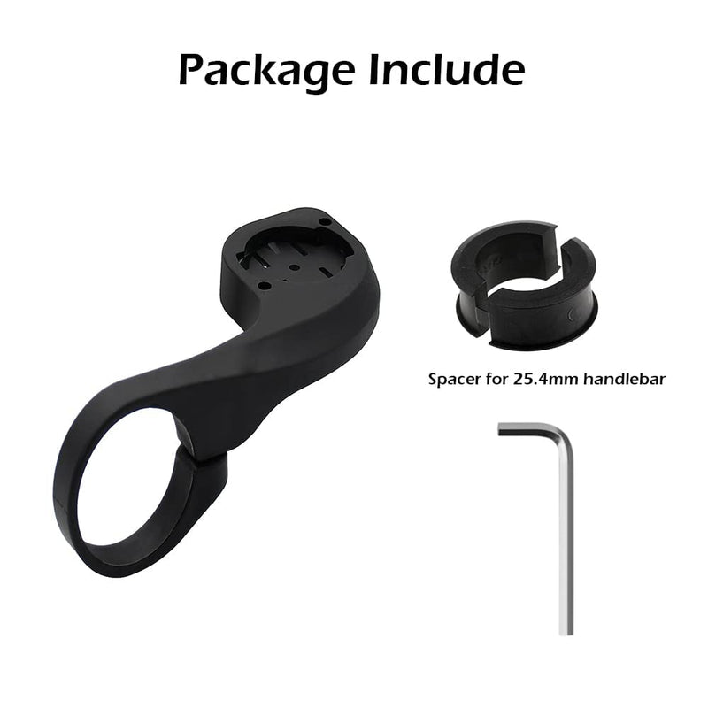 Thinvik Out Front Bike Computer Mount for Garmin Edge 830 820 810 800 530 520 Plus 520 510 500 200 130 25 GPS Compatible with 31.8mm 25.4mm Handlebar Black_Garmin mount - BeesActive Australia