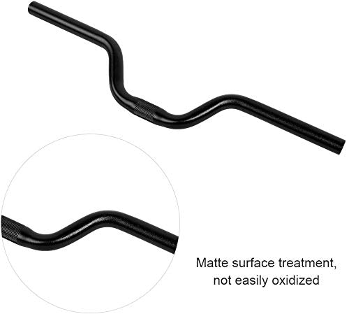 Cdofo Bicycle Handlebar,MTB Handlebar,Aluminum Alloy Mountain Bike Riser bar Road Bicycle Fixed Gear Riser Bar Handlebar 25.4mmx520mm Black - BeesActive Australia