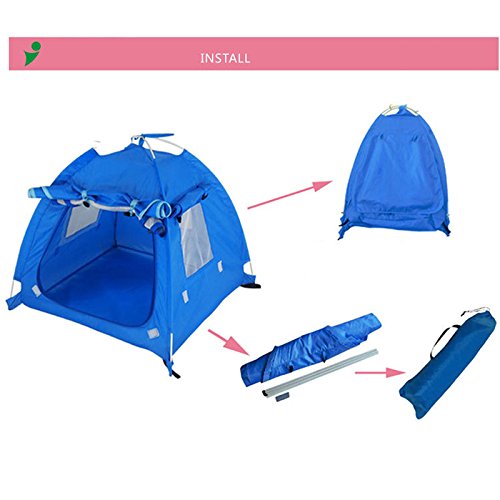 OLizee Breathable Washable Pet Puppy Kennel Dog Cat Folding Indoor Outdoor House Bed Tent Brown,M - BeesActive Australia