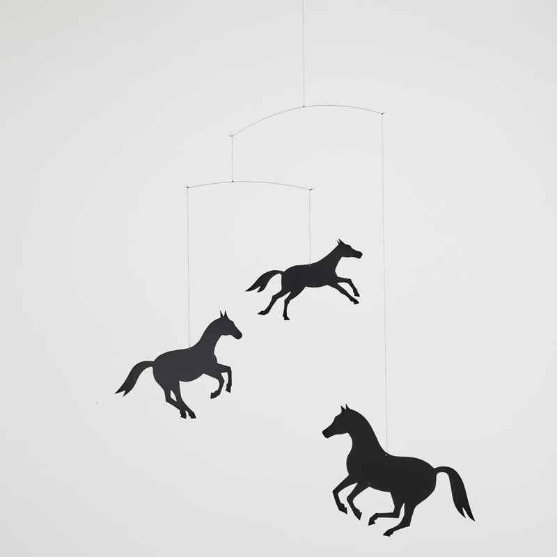 Horse Hanging Nursery Mobile - 18 Inches - High Quality Plastic - Handmade in Denmark by Flensted - BeesActive Australia