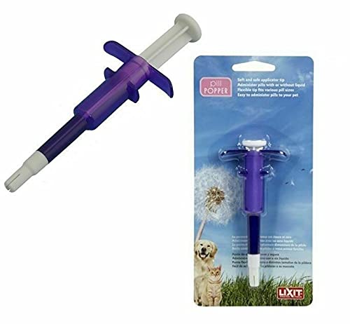 Lixit Safe Soft Tip Pill Administer Tool for Cats, Dogs and Other Pets That Require Medication. 1 Count (Pack of 1) - BeesActive Australia