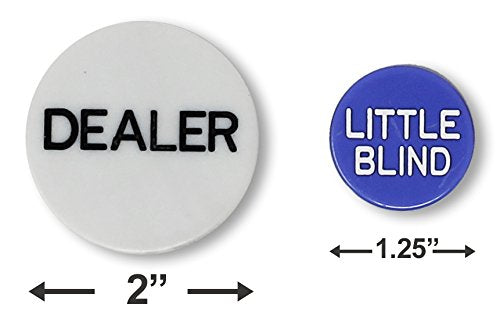 DA VINCI Set of 6 Professional Casino Texas Holdem Poker Dealer Buttons - BeesActive Australia