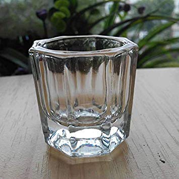 DORUS 10 Nail Art Acrylic Liquid Powder Dappen Dish Glass Crystal Cup Glassware Tools - BeesActive Australia