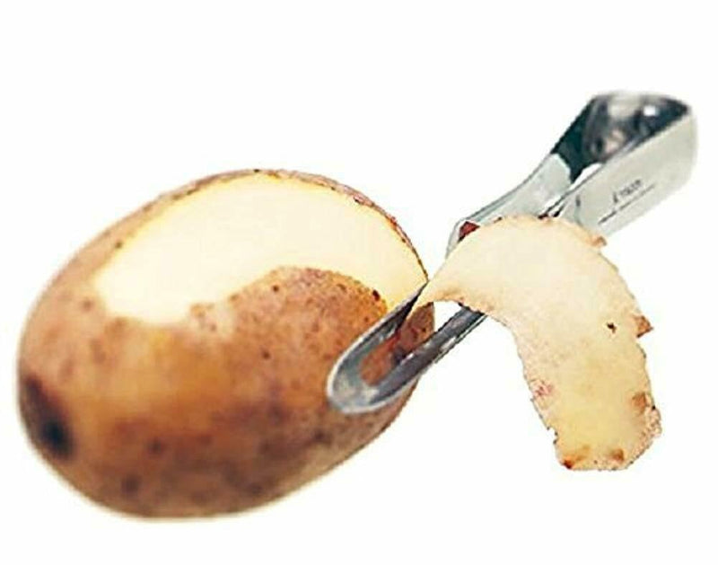 Linden Sweden Original Jonas Vegetable Peelers for Kitchen | Made In Sweden | Carrot Peeler with Ergonomic Handle for Safety and Control | Dishwasher Safe Potato Peelers | Stainless Steel Construction 1 Pack Silver - BeesActive Australia