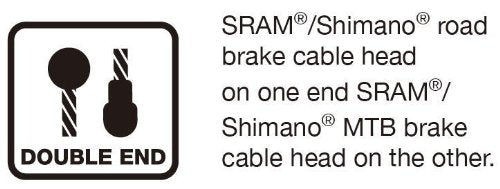 Jagwire - Universal Sport DIY Bike Cable Kit | for Road or MTN Brakes | SRAM and Shimano Compatible, Double Ended Brake Cables (Road and Mountain), Slick Stainless Cable, Housing Included Black - BeesActive Australia