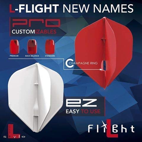 [AUSTRALIA] - LSTYLE Dart Flights: L9d PRO Fantail Shape - Dimpled Texture Flight Red 