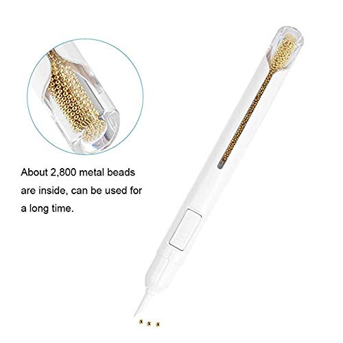 Nail Art Dotting Pen 2,800 Metal Beads Dotting Bullion Pen Painting Diy Nail Decoration For Manicure Pedicure (Gold) Gold - BeesActive Australia