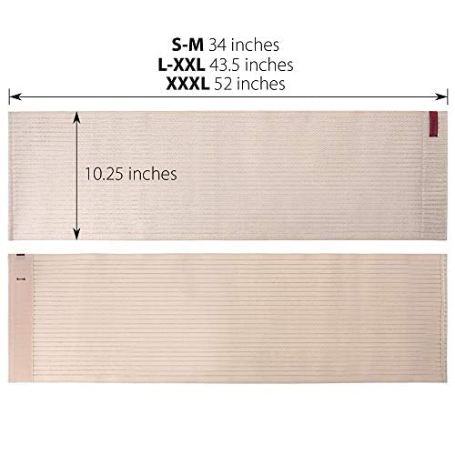 ORTONYX Premium Umbilical Hernia Belt for Men and Women / 10.25" Abdominal Binder With Hernia Support Pad - Navel Ventral Epigastric Incisional and Belly Button Hernias - Beige OX5241-10-L/XL L/XXL (35"-52") - BeesActive Australia
