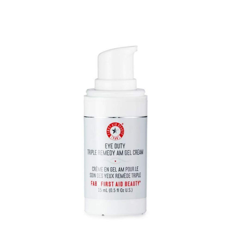 First Aid Beauty Eye Duty Triple Remedy A.M. Gel Cream: Vegan Eye Treatment for Fine Lines and Wrinkles, Makeup Priming Gel Cream for All-Day Wear ( 0.5 oz) - BeesActive Australia