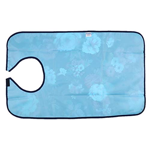 Adult Bibs Waterproof Washable Dining Bibs Reusable Clothing Protector fit for The Elderly,Patient (Hibiscus) Hibiscus - BeesActive Australia