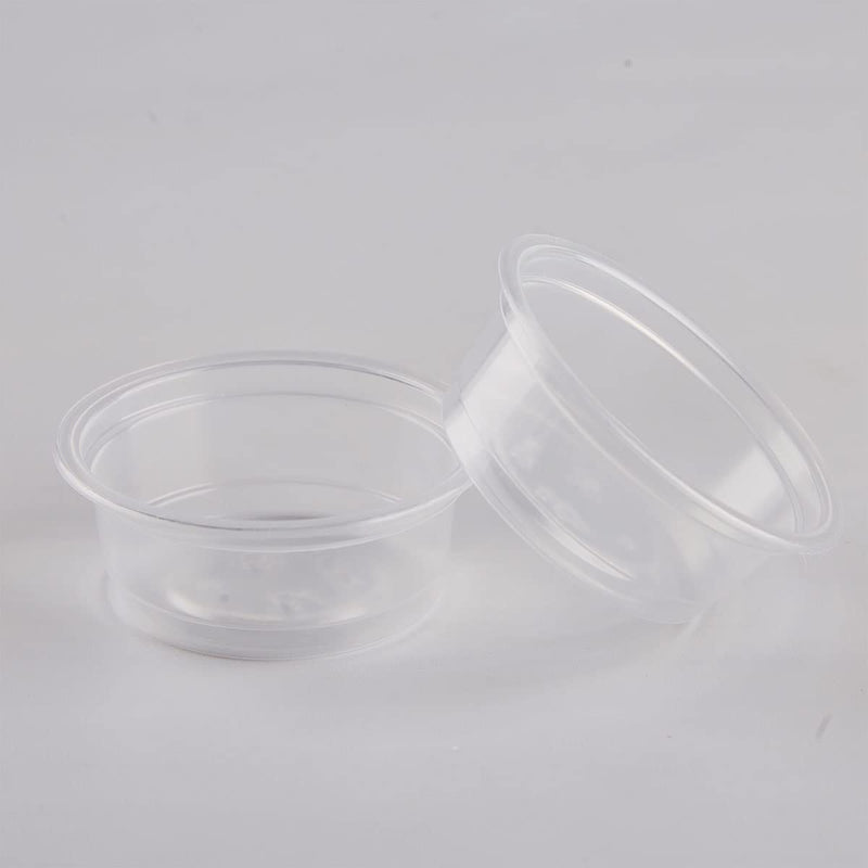 QIHYCUF 100 pcs Small Gecko Food and Water Cups Plastic Reptile Feeding Bowls Ledge Accessories for Crested Gecko Lizards Small Pets, 0.5 oz - BeesActive Australia