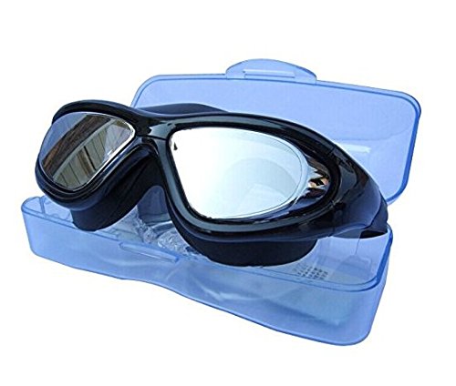 Qishi Super Big Frame No Press The Eye Swimming Goggles for Adult Black - BeesActive Australia