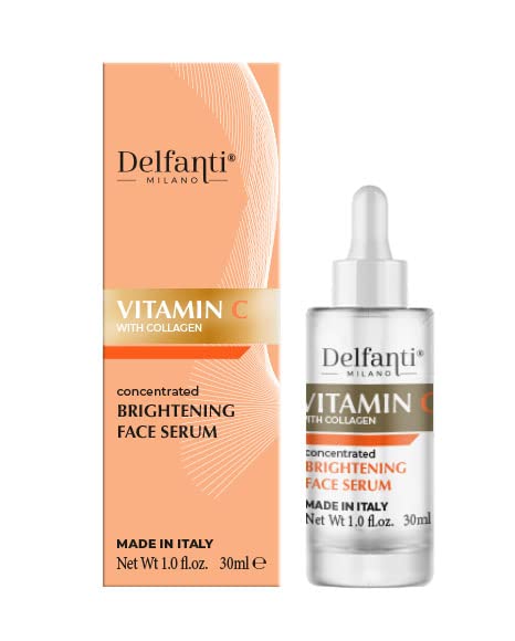 Delfanti Milano • VITAMIN C with COLLAGEN • Concentrated Brightening Face Serum • Made in Italy - BeesActive Australia