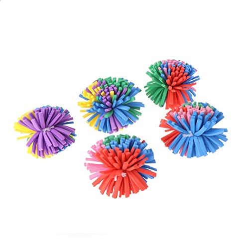 Stock Show 10PCS 1.6" Funny Colorful EVA Flower Ball Foam Cat Toy Ball Cat Kitten Catch/Chase/Play Ball, Random Color - BeesActive Australia