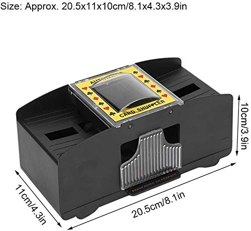 Automatic Battery Card r,Adult Elderly Electric Automatic 2-Deck Labor-Saving Card r Tool Accessory,Card r Blackjack, Poker, Quiet, Easy to Use,Avoid Cheating - BeesActive Australia