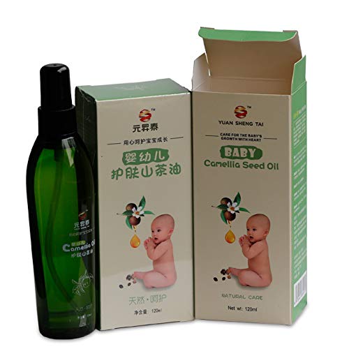 Baby Oil,Organic Camellia Oil,Tea Tree Oil for Hair,Face,Scalp,Skin,Nail 4oz Bottle, Body Oil - BeesActive Australia