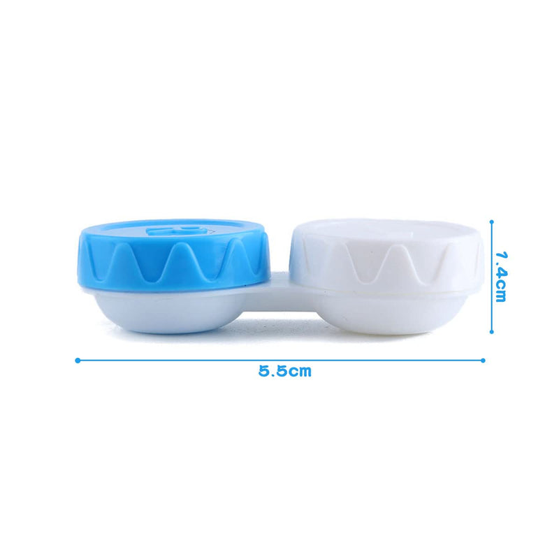 Jagowa 4 Pcs Contact Lens Care Case Leak Proof Contact Lens Container Box Portable Contact Lens Storage Case for Travel Business Trip (4 Colors) - BeesActive Australia