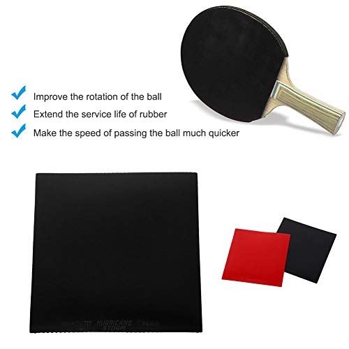 Dilwe Ping Pong Rubber, Table Tennis Racket Rubber Ping Pong Sports Replacement Accessory Black - BeesActive Australia