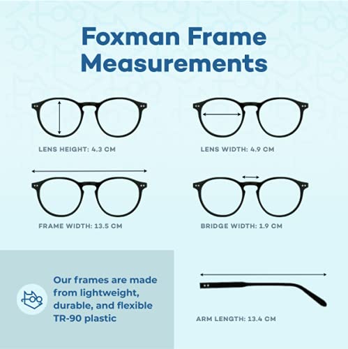 Foxmans Stylish Blue Light Blocking Glasses for Men & Women | Protection Against Computer & Digital Eye Strain, Dry Eyes, Headaches & Blurry Vision | UK Brand Lennon Everyday Lens (Red Frame) - BeesActive Australia