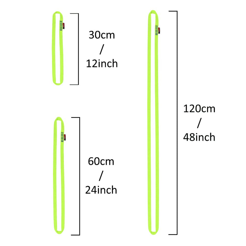 GM CLIMBING 16mm Nylon Sling Runner 22kN / 4950lbf CE UIAA Certified Green 60cm / 24inch | Single Unit - BeesActive Australia