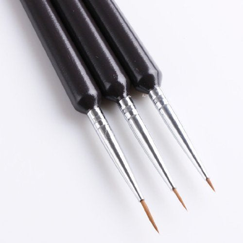 3 pcs Tiny Acrylic Nail Art Design Decoration Pen Brush Painting Drawing Tool - BeesActive Australia