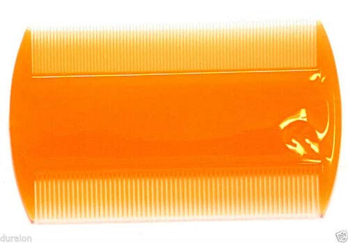 A1SONIC® Neon Double Sided Nit Comb for Head Lice Detection Comb | it removes Nits, Lice and Fleas and eggs (ORANGE) ORANGE - BeesActive Australia