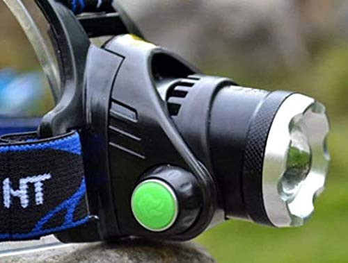 Rechargeable Outdoor headlamp for Adults. IP54 Waterproof. 1000 Lumen LED Headlight which has high, Middle and Flashing Mode. Can be Used for Hiking, Camping, Fishing, Hunting and Other Sports. - BeesActive Australia