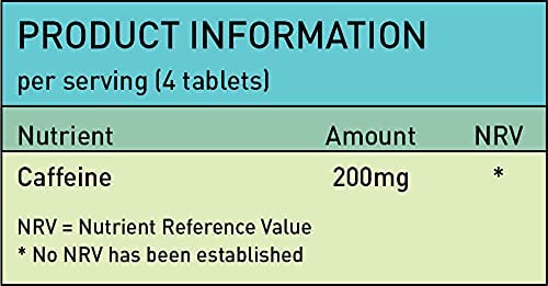 Caffeine 200mg Tablets For Energy Boost, Mental Focus, Alertness, Weight Loss & Increase Workout Performance | Vegan - BeesActive Australia