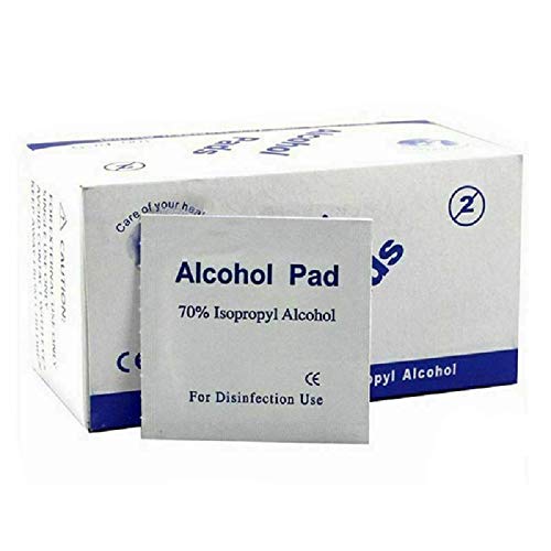 YNR 70% Alcohol Pre-Injection Isopropyl Wipes - Individually Wrapped First Aid Skin Cleaning Easy-Tear Sachet Wipes (500PCS) - BeesActive Australia