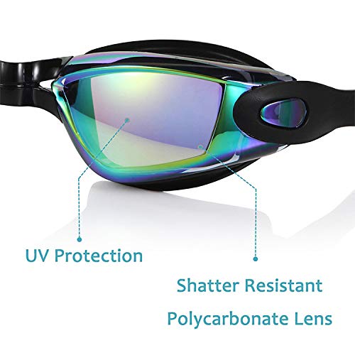 TripleA Swim Goggles, Swimming Goggles No Leaking Anti Fog UV Protection Triathlon Swim Glasses with Protection Case - BeesActive Australia