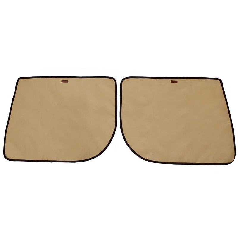 BECROWMUS 2 Packs Waterproof Pet Car Door Cover Anti Scratch Vehicle Door Protector, Guard for Car Doors Dogs Claws Travel Back Window Nails Scratching Covers -Two Steps to Install, Beige - BeesActive Australia