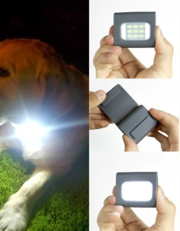 Bright Eyes 200 Lumen Firefly Clip On LED Safety Running and Jogging Light - USB Rechargeable - Also for Hiking, Camping, Working and Much More!! Deep Gray - BeesActive Australia