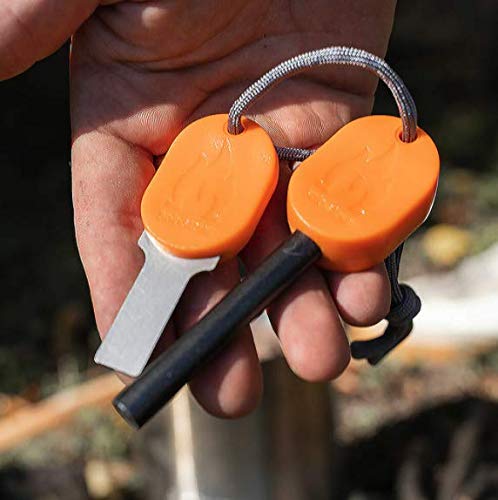 Solo Stove Fire Striker Stainless Steel Ferrocerium Rod Waterproof Fire Starter for Camping Survival Kits and Hiking Easy Grip Handle with up to15,000 Strikes - BeesActive Australia
