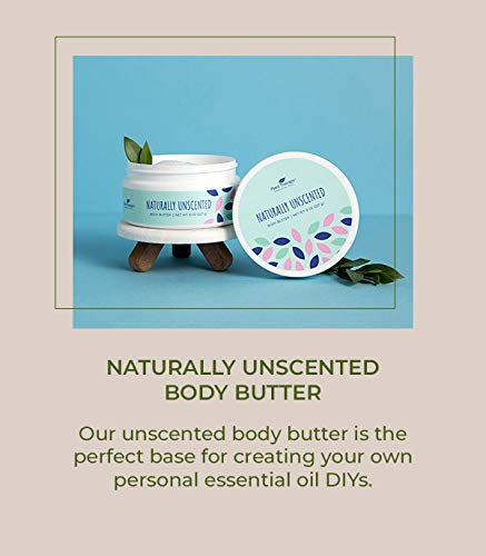 Plant Therapy Naturally Unscented Whipped Shea Body Butter 8 oz 100% Vegan, Gentle and Hydrating Base - BeesActive Australia