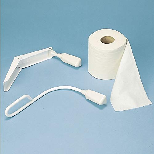 Sammons Preston Toilet Roll Holder, Foldable Bathroom Mobility Aid, Light Weight Paper Holder, 10 Inches Folding Toilet Aid Single - BeesActive Australia