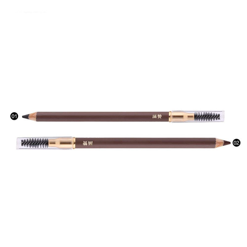 1 pcs Makeup Eyebrow Enhancer 12H Long Lasting Sweat &Waterproof Eyebrow Pencil Pen Dark Brown Eye Brow Pencil 5 Colors to Choose (2# Dark Brown) 2# Dark Brown - BeesActive Australia