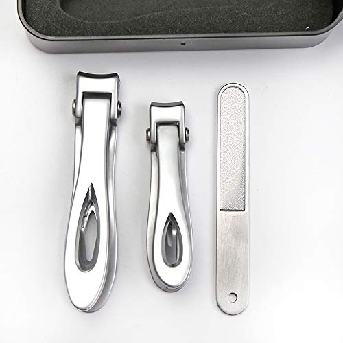 JOM Nail Clipper Set for Thick Large, Toenail, Fingernail 15mm Wide Jaw Opening Large and Small Size Stainless Steel - BeesActive Australia