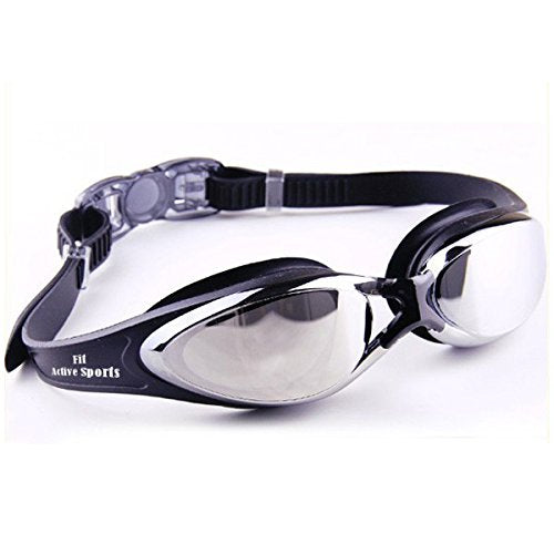 [AUSTRALIA] - Fit Active Sports Swimming Goggles No Leaking Anti Fog with Free Protection Case - for Men, Women, Boys, Girls, Youth Kids Child - Triathlon Goggle - Indoor/Outdoor Swimming - Easy Adjust 