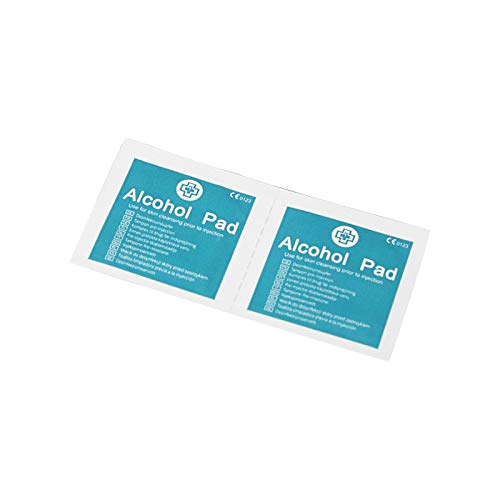 Safety First Aid Group Safety First Aid Pre-Injection Alcohol Wipes (Pack of 100) Individually Wrapped, White - BeesActive Australia