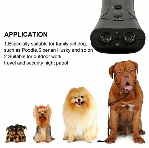 JORCEDI Ultrasonic Anti Dog Barking Control Device Trainer LED Light Gentle Chaser Pet Gentle Sonics,Handheld and Portable Training Equipment - BeesActive Australia